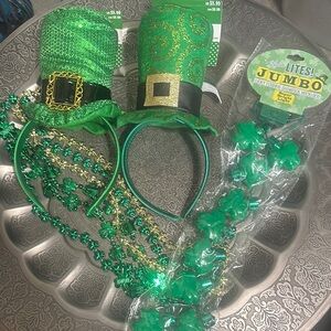 Green St. Patrick's Day Party Headbands and Necklaces